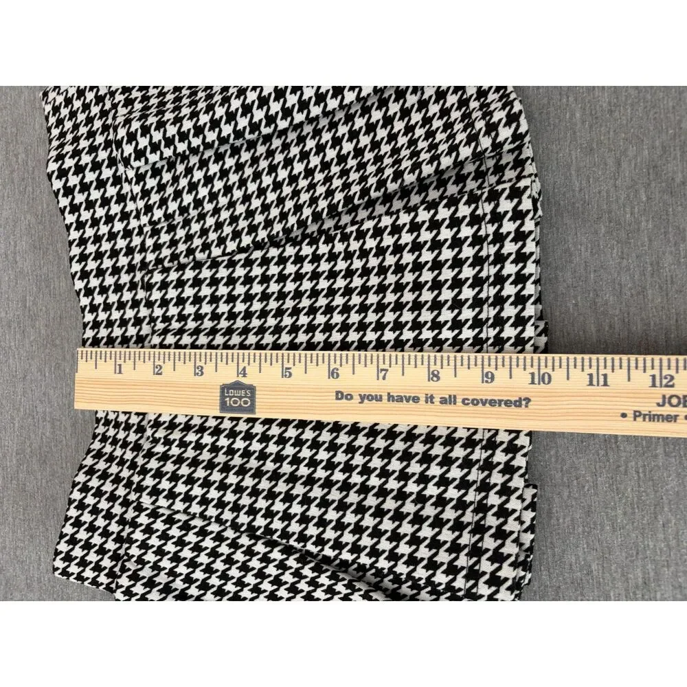 Y2K Micro Mini Pleated Skort Tennis Skirt Black White Houndstooth XS Tenniscore